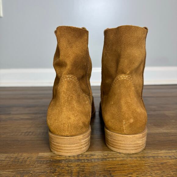 Gianni Bini Take Five Brown Suede Leather Ankle boots size 7.5 boho chic - Picture 12 of 12